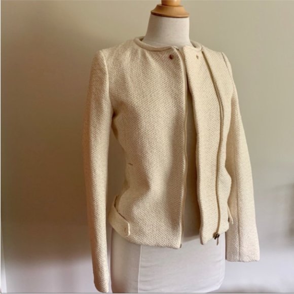 H&M Tweed Biker Jacket (S) - Picture 3 of 5
